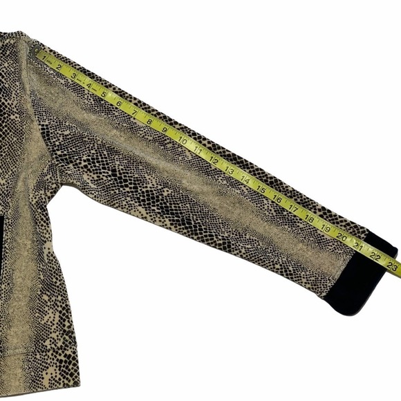 SNAKESKIN Print Long Sleeve Full Zip Jacket - Picture 9 of 10